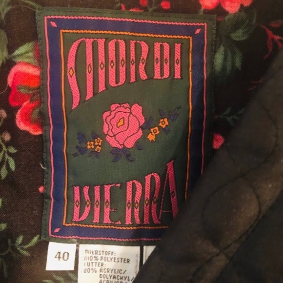 MONDI Jacket Cropped Quilted Black Vintage Size 40 - Picture 12 of 12